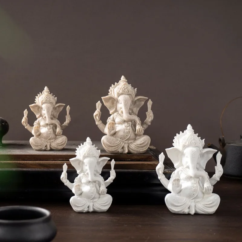 

Elephant-headed Figurine Design Sense Fashionable Modern Figurine Retro Decoration Crafts Pequeno Objeto Decorativo YS40CC