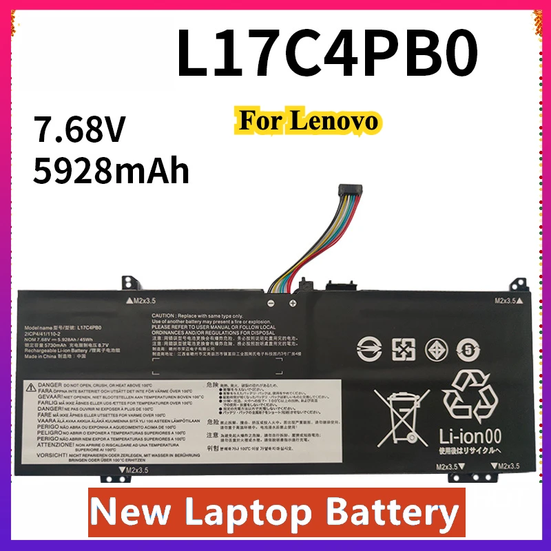 New L17C4PB0 L17M4PB0 L17C4PB2 Laptop Battery For Lenovo Xiaoxin Air 14ARR 14IKBR 15ARR 15IKBR Ideapad 530s-14IKB 530s-15IKB