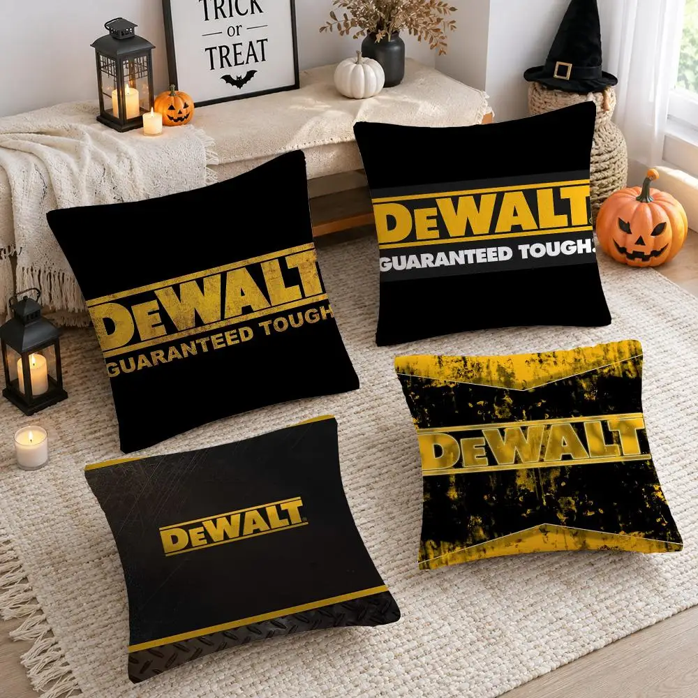 Brand D-Dewalt Cushion Cover Soft Plush Cushion Case Throw Pillowcase Cozy Home Sofa Bed Living Room Decor