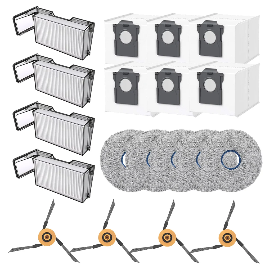 For Dreame X60 Master X60 Max Ultra Kit For Daily Floor Cleaning Robot Vacuum Replacement Parts Microfiber Cleaning Cloth
