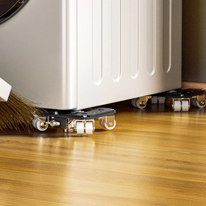 Universal Swivel Casters for Moving, Heavy Duty Furniture Slider Roller Dolly, Silent Shockproof Appliance Mover with Brake.