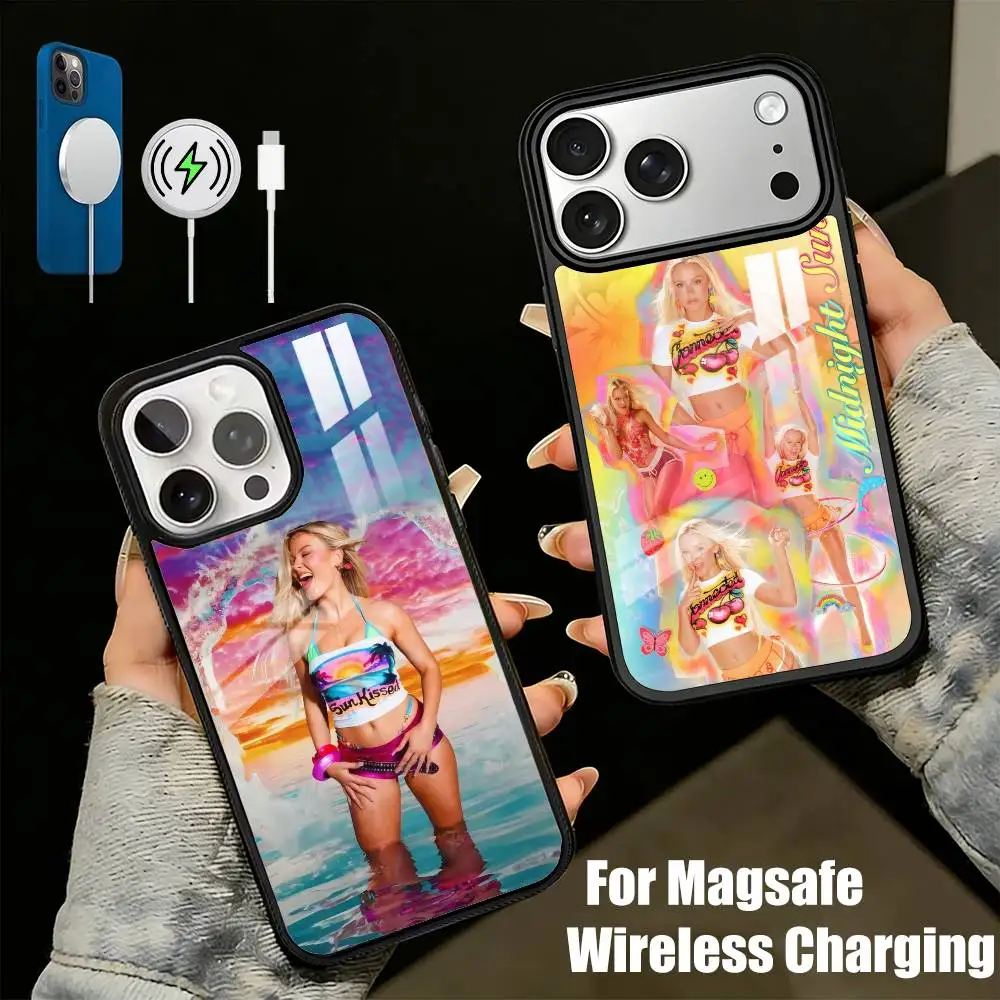 

Чехол для телефона Zara Mid-night Sun L-Larsson для iPhone 17, 16, 15, 14, 13 Plus, Pro Max, магнитный, для беспроводной зарядки Magsafe