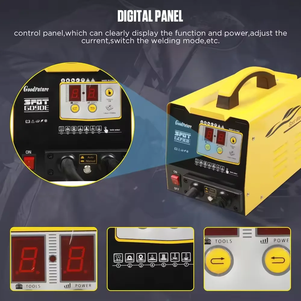 

3 кВт съемник точечных вмятин, сварочный аппарат для автомобильной панели, точечный съемник, вакуумный ремонт вмятин, сварочное выпрямление, выравнивающая волновая линия для двери капота