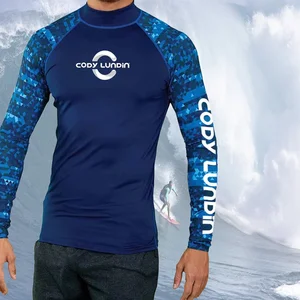 Cody Lundin Men's Long Sleeve Shirt UPF 50 + UV Protection Sweatshirt Sun Protector For Walking Running Surfing Rash Gaur 12 Main Sales Surf Shirt - №2