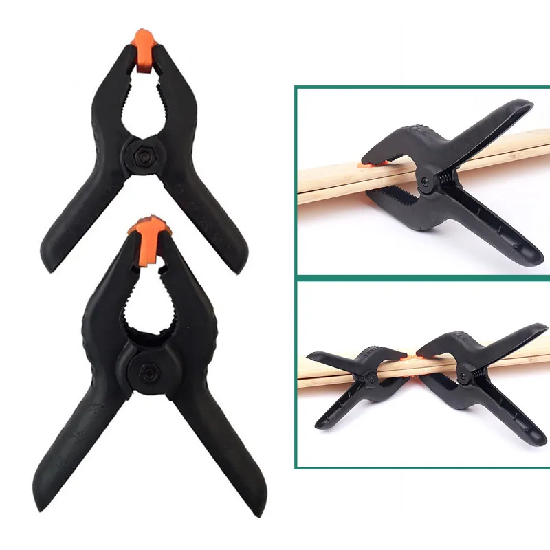 5 stücke 3 Zoll/4 Zoll Federklemmen DIY Kunststoff Nylon Klemme für Holz bearbeitungs werkzeuge Feder A-Clip Fotostudio Hintergrund ein Clips Holz