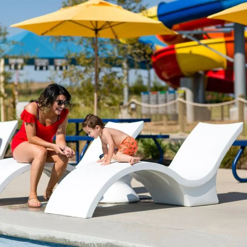 Outdoor beach sun loungers pool furniture resort modern pool sun beds pool loungers deep