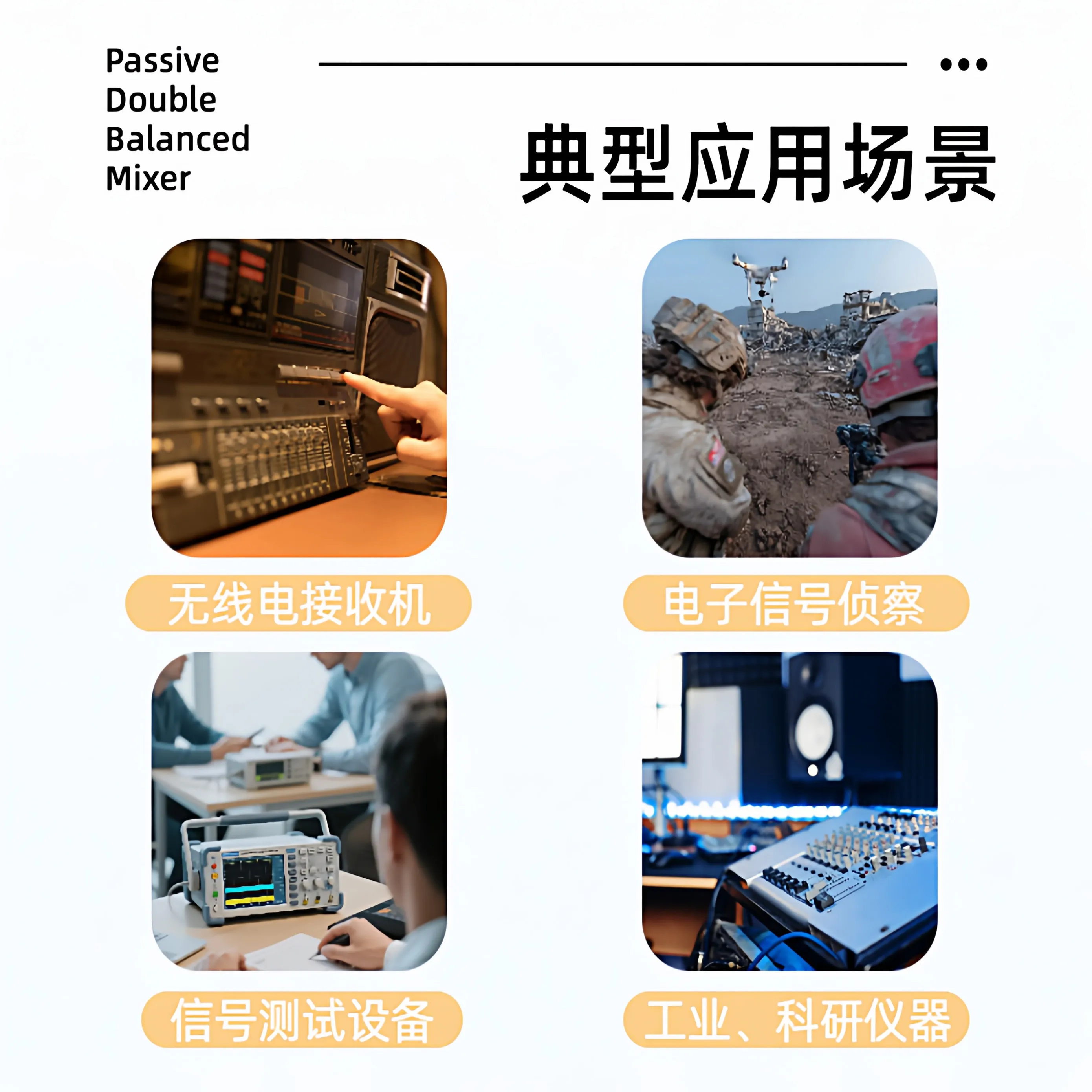 Handheld Broadband Directional Antenna Radio Direction Finding Signal Receiving Spectrum Analyzer Antenna