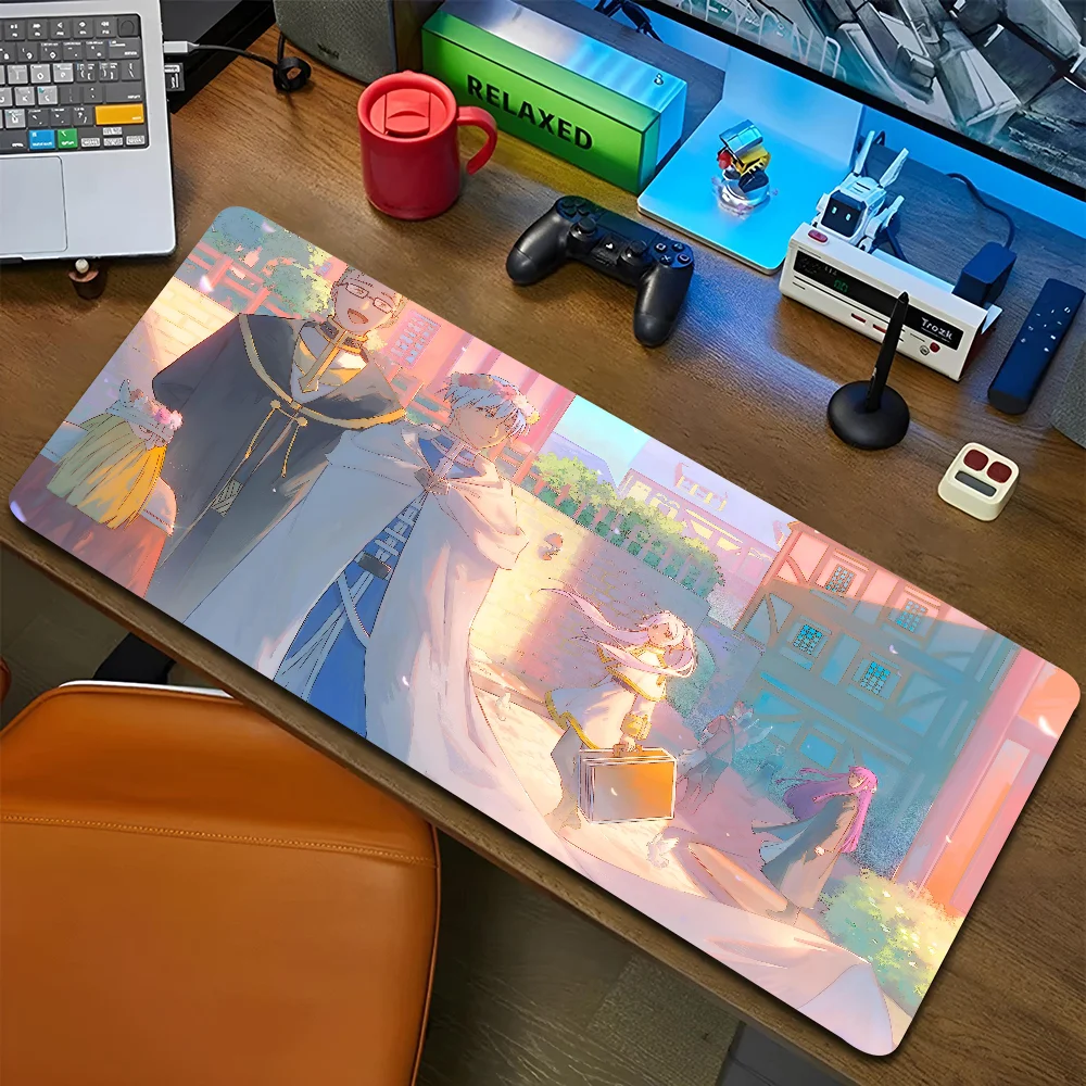 Sousou No Frieren Beyond Journey Non-slip Mouse Pad Suitable For Office Computers Laptops E-sports Game Desk Mats XXL Keyboard