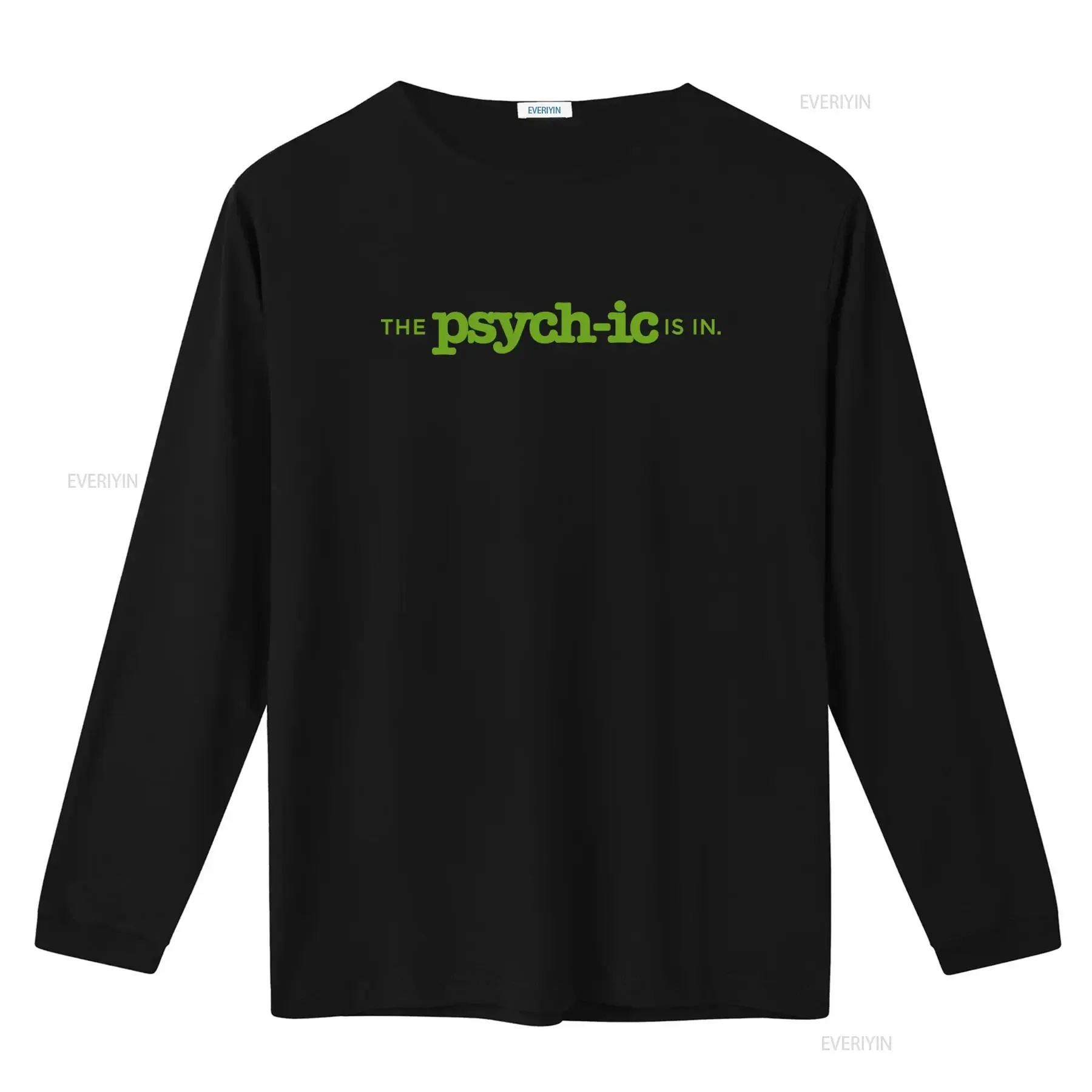 Psych Detective Comedy Drama Tv The Psychic Is In T Shirt Print vintage Washed Casual Soft Unisex Slightly Stretched fashion