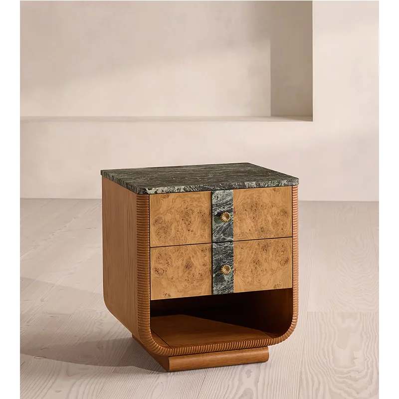 #az Extraordinary Quality Handcrafted Burl Wood Customized Durable Nightstand