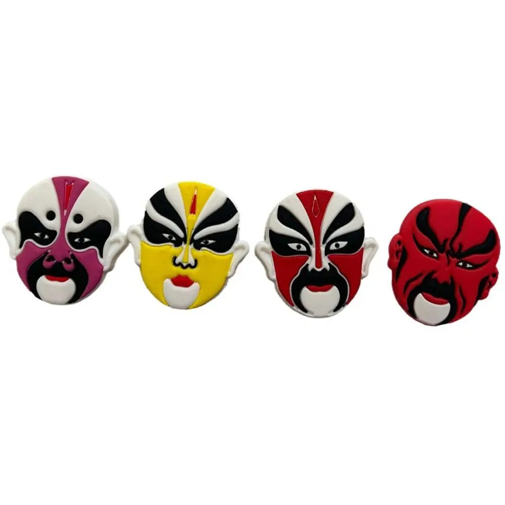 Peking Opera Mask Tennis Shockproof Absorber Silicone Anti-Vibration Tennis Racket Shock Pad Chinese Style Personality