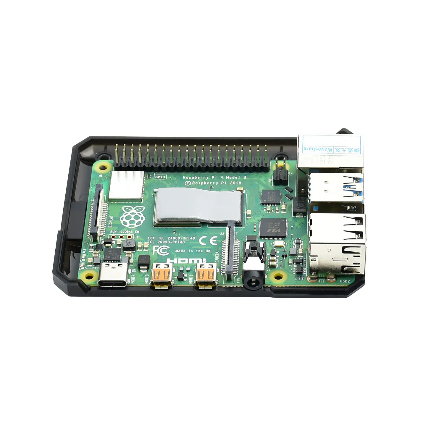 Raspberry Pi 4B shell  CASE aluminum alloy chassis passive heat dissipation sliding magnetic absorption
