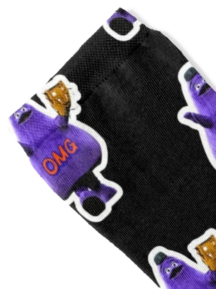 OMG Grimace مضحك البيسبول ميمي الجوارب عدم الانزلاق بالجملة هدايا مضحكة الجوارب للنساء والرجال