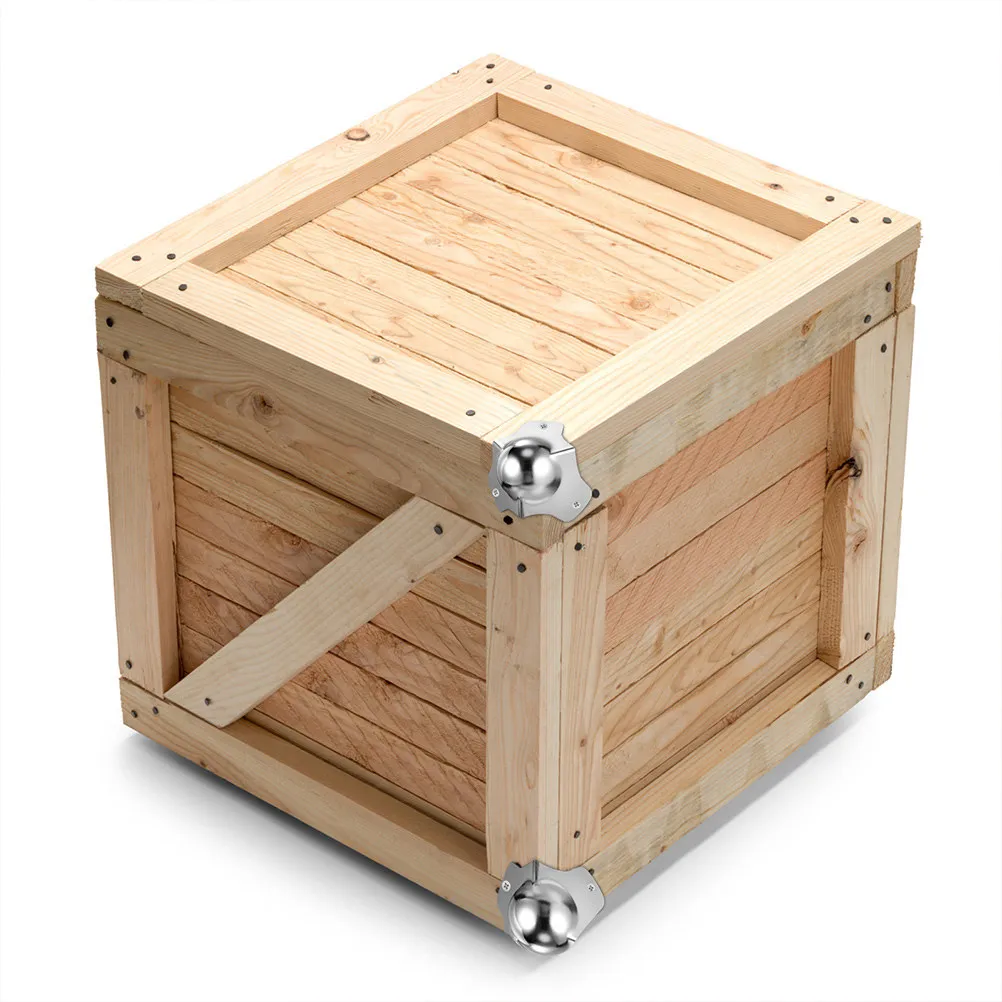 

4Pcs High-Strength Metal Ball Guards Impact Resistant Edge Protection for Moving Crates Storage Boxes Office Use