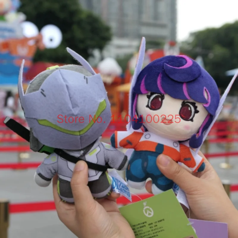 Blizzard Overwatch Anniversary Plush Keychain Kiriko Mercy Ana Cute Plush Doll Pendant Toys Collectible Series Ornaments Gift view 2