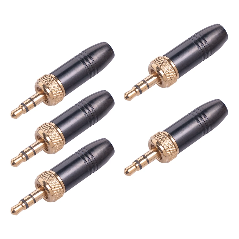 SWXF 5Pcs Lavalier Lapel Microphone 3.5mm Audio Plug with M6 Internal Thread Internal Thread Cable for- for-