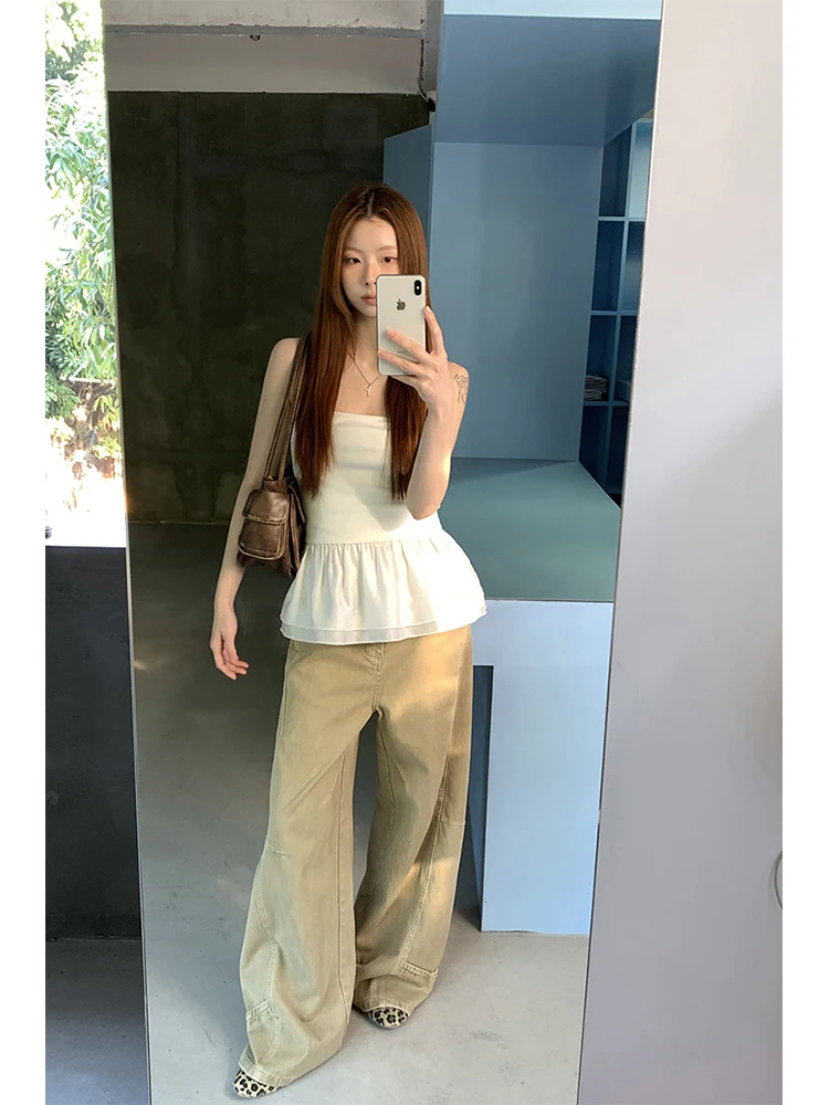 Rompi Putih Wanita Model Slim Fit Terbaru 2025, Atasan Cantik Desain Ba, Cocok untuk Kerja