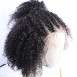 Braided Wigs 13x6 Lace Front Human Hair Wigs Braided Hair Wigs For Women Twist Locs Human Hair Braiding Afro Kinky Curly 4C