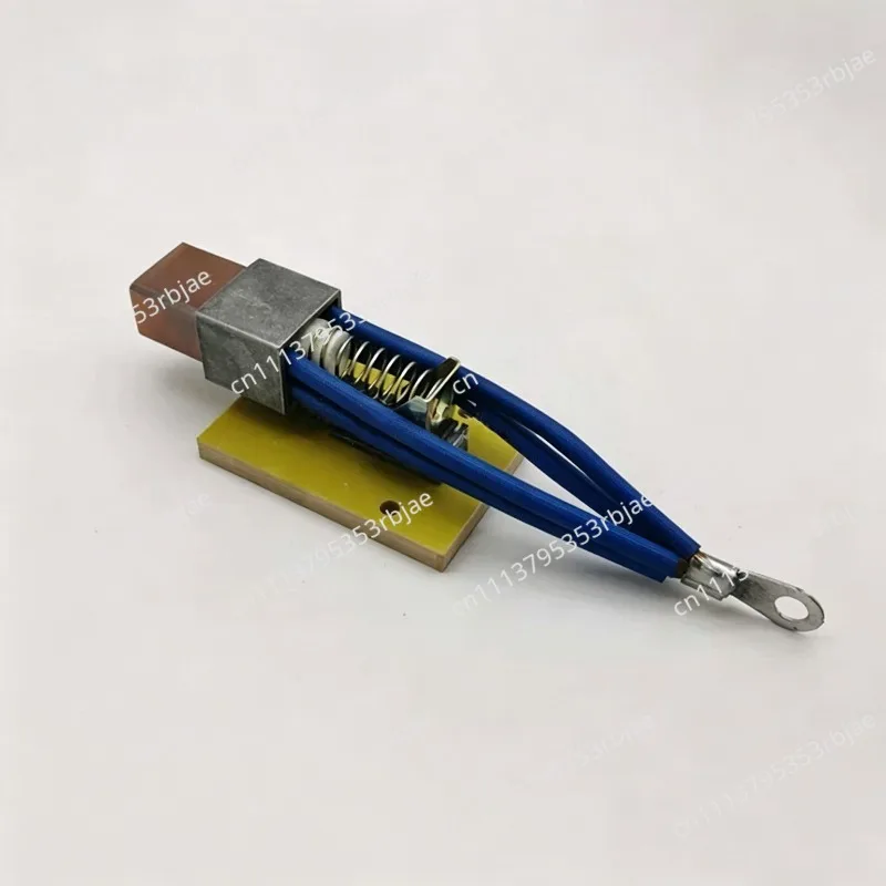 32x25x60mm Four Wire High Copper Carbon Brush+Aluminum Brush Box+Fixed Plate,For Welding Positioner Turntable Table Tube Welder