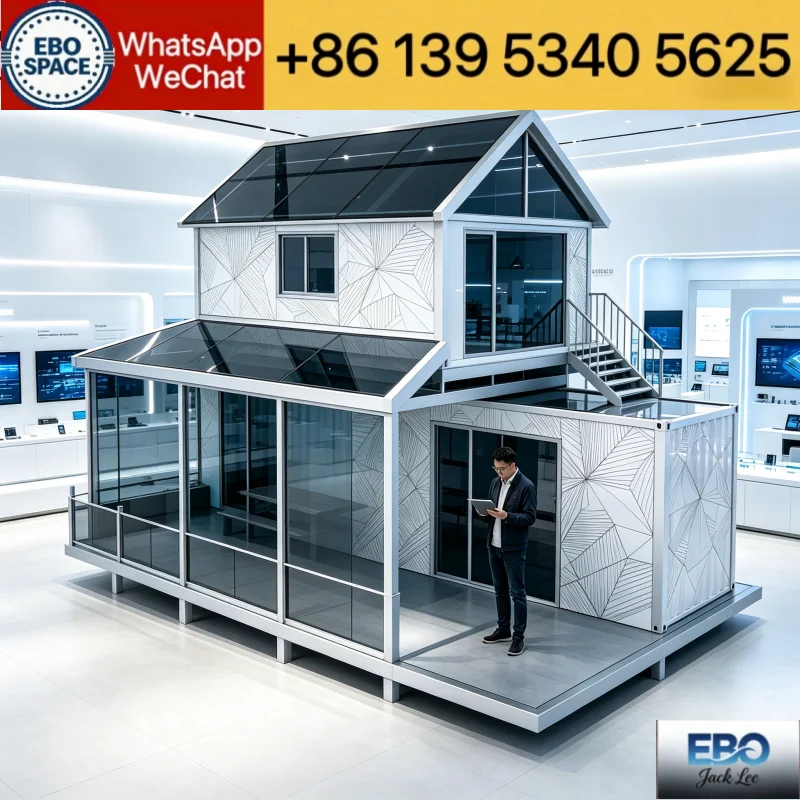 Compact Expand Fold Prefab Building 20FT Single Bedroom Full Furnished Layout Backyard Guest Lodge Outdoor Independent Living Ti