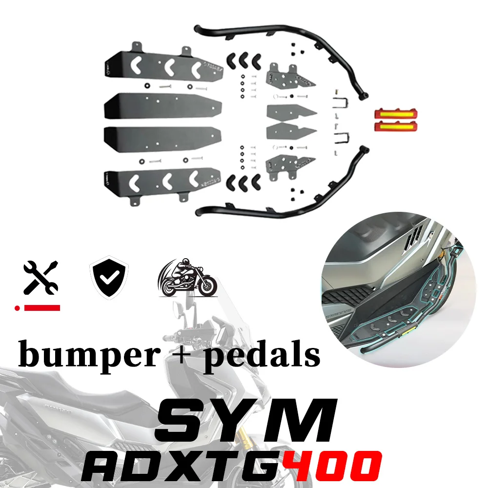 FOR SYM ADXTG400  adx tg 400 full-coverage crash and bumper frame protection device