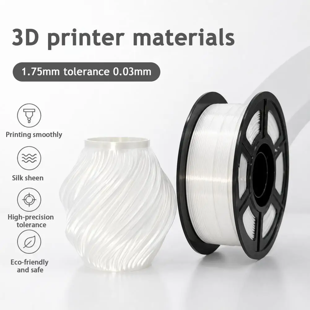 3d Printer Filament 3d Printing Silk Pla Filament 1.75mm High Precision Shiny Filament Low Warpage Material for Fdm Printers Fdm