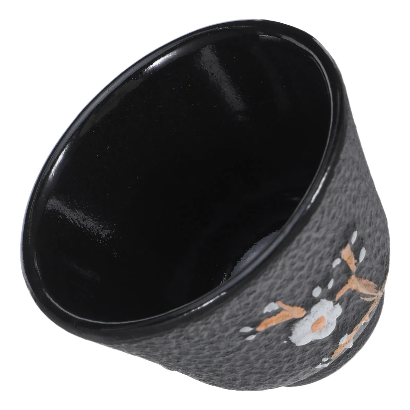 Small Handless Cast Iron Tea Cup 80Ml Ornamental Magpie Design Retro Style Coffee Teacup for Household Tea Cup Collection