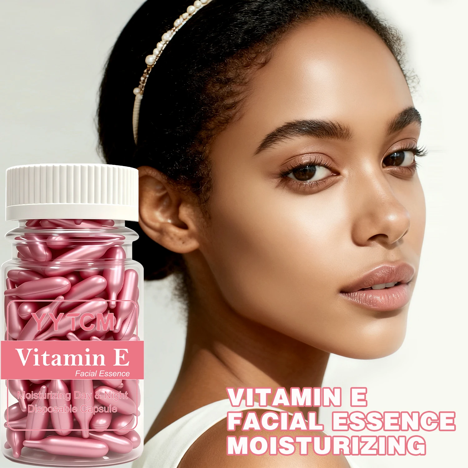 Vitamin E Serum, Single-Use Facial Essence, Moisturizing and Hydrating Facial Skin Care 18 Capsules/30 Capsules/50 Capsules/90 Capsules/120 Capsules/180 Capsules