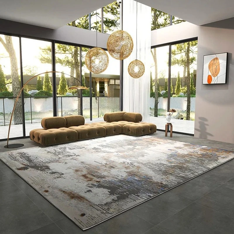 Y1 Turkey imported abstract bedroom living room light luxury coffee table carpet bedside blanket simple sofa