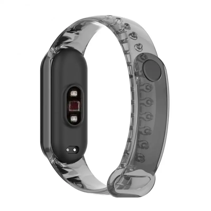 1pc Sunlight Color Change Is Suitable For Xiaomi Mi Band 7 Light-changing Strap 4/3 Transparent TPU Xiaomi Mi Band Wristband