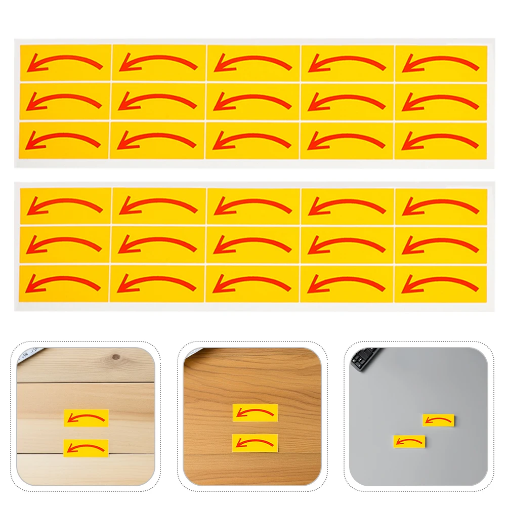 

40pcs Clockwise Arrow Indicator Sticker Strong Adhesive Waterproof Directional Sign Decal Factory Warehouse Commercial Spaces