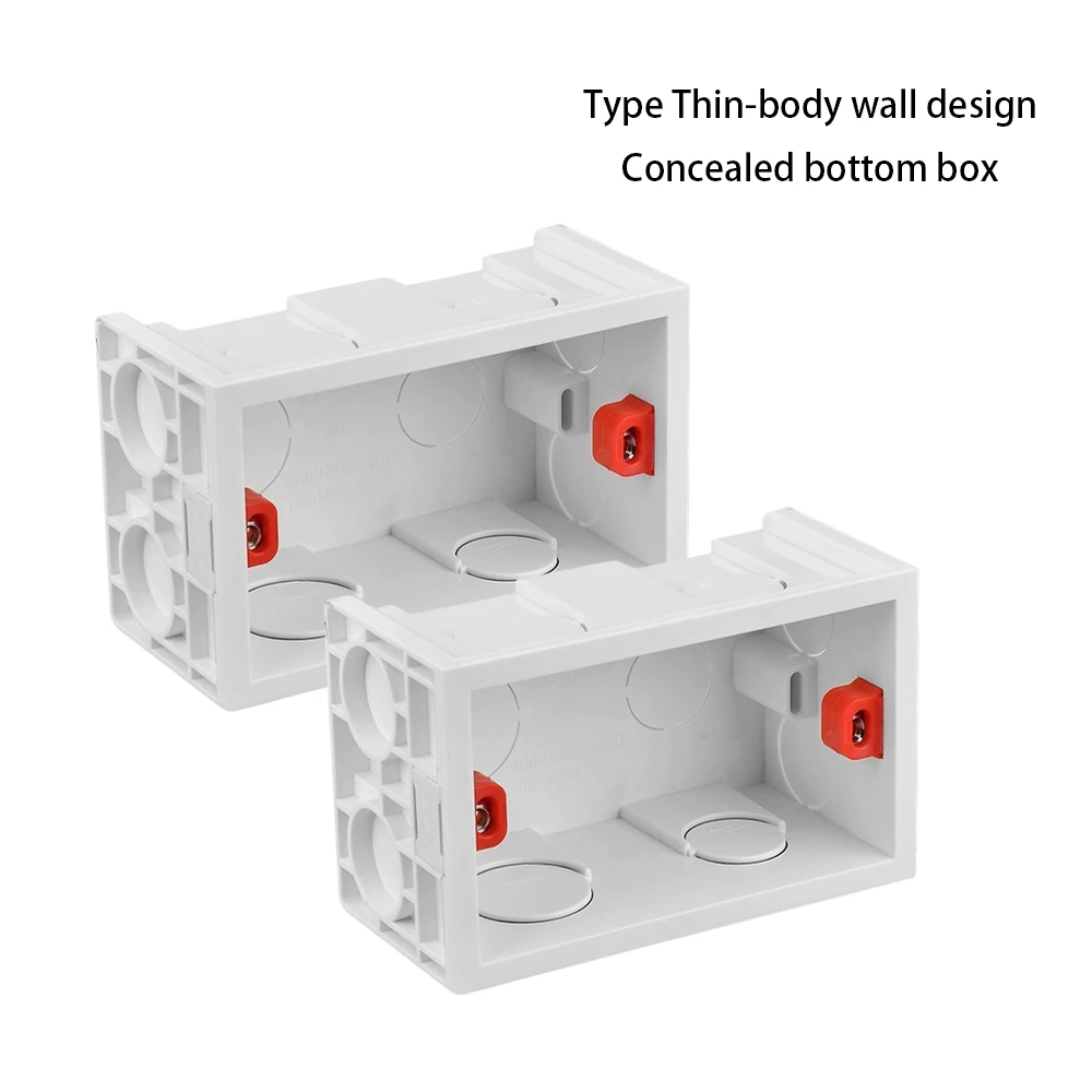 الولايات المتحدة المكسيك القياسية 118 نوع أخفى أسفل تصاعد صندوق الجدار التبديل المقبس كاسيت صندوق سفلي مخفي