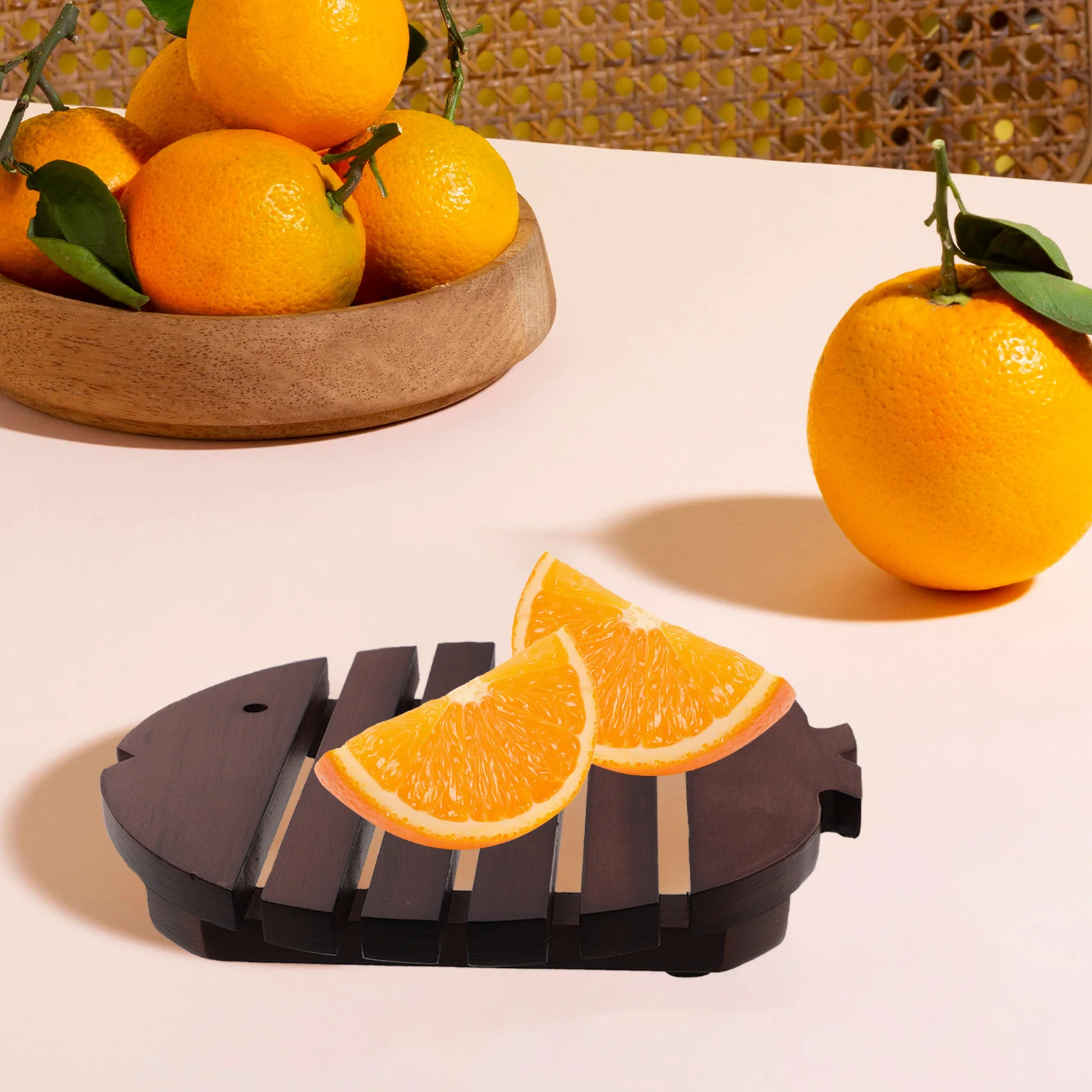 

Wooden Trivet Hollow Design Heat Resistant Mat For Pots Pans Bowls Kitchen Gadget Non-Slip Table Protector Coaster Pad