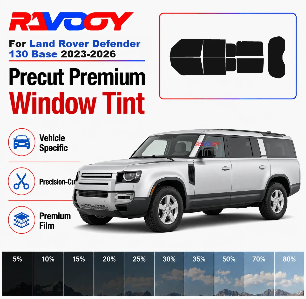 premium-precut-window-tint-kit-front-rear-windows-rear-windshield-for-land-rover-defender-130-base-2023-2026-nano-ceramic-film