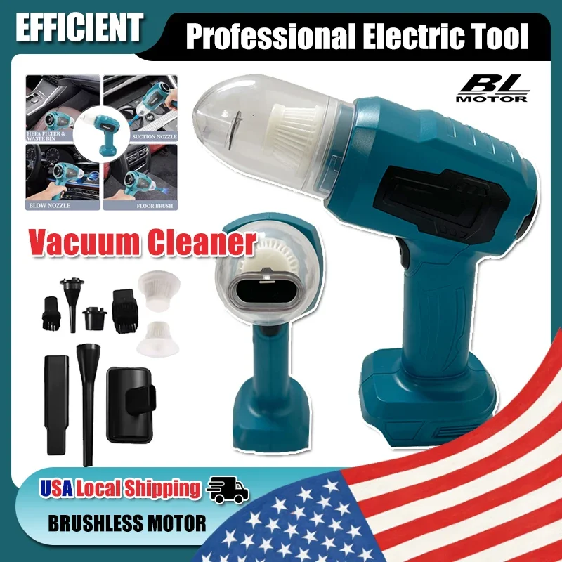 

Многофункциональный беспроводной мини-пылесос для автомобиля Fit Makita, ручной, перезаряжаемый, с аккумулятором 18В