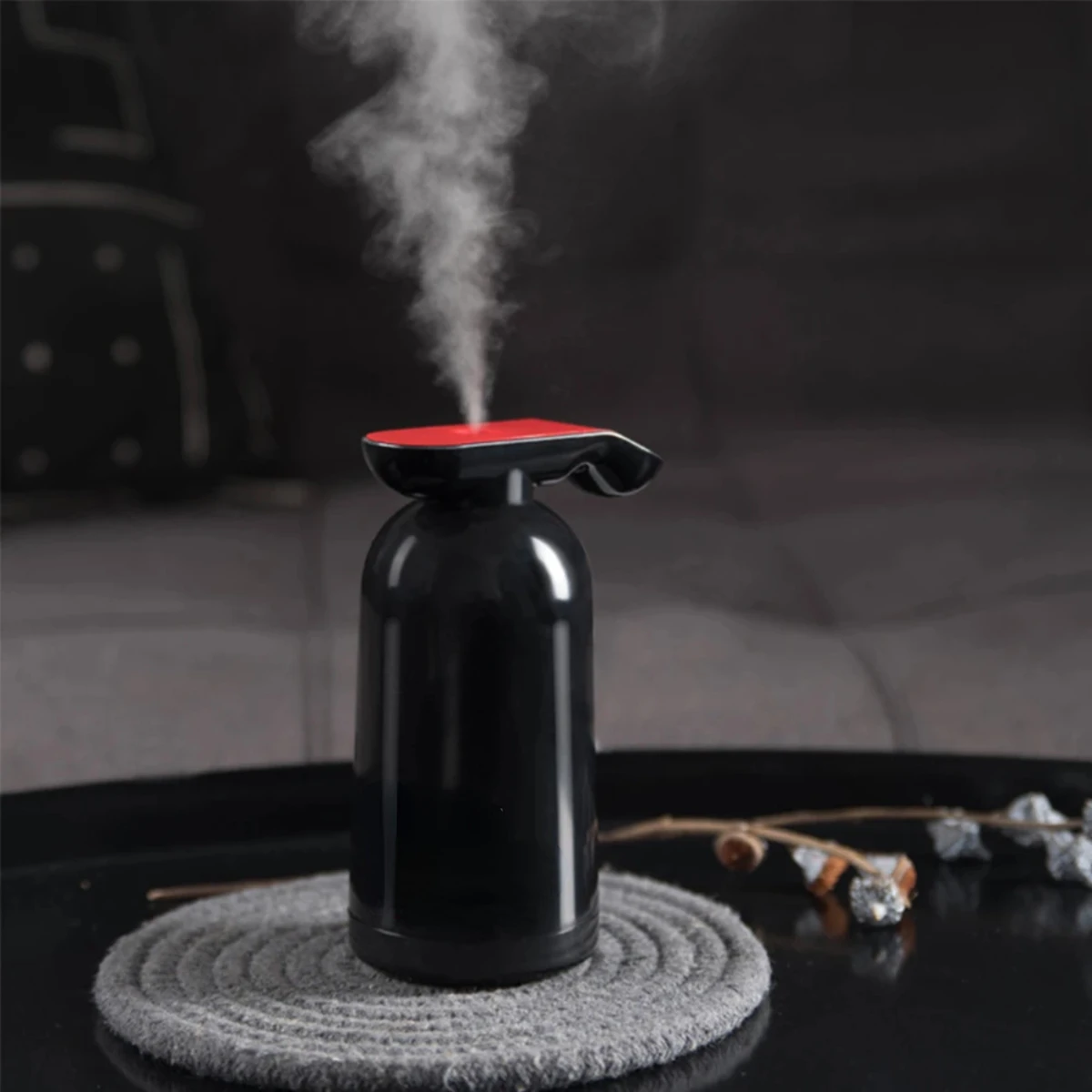 الإبداعية طفاية حريق الهواء المرطب USB ضباب صانع مبيد 180 مللي بالموجات فوق الصوتية موزع مياه باردة سيارة تنقية