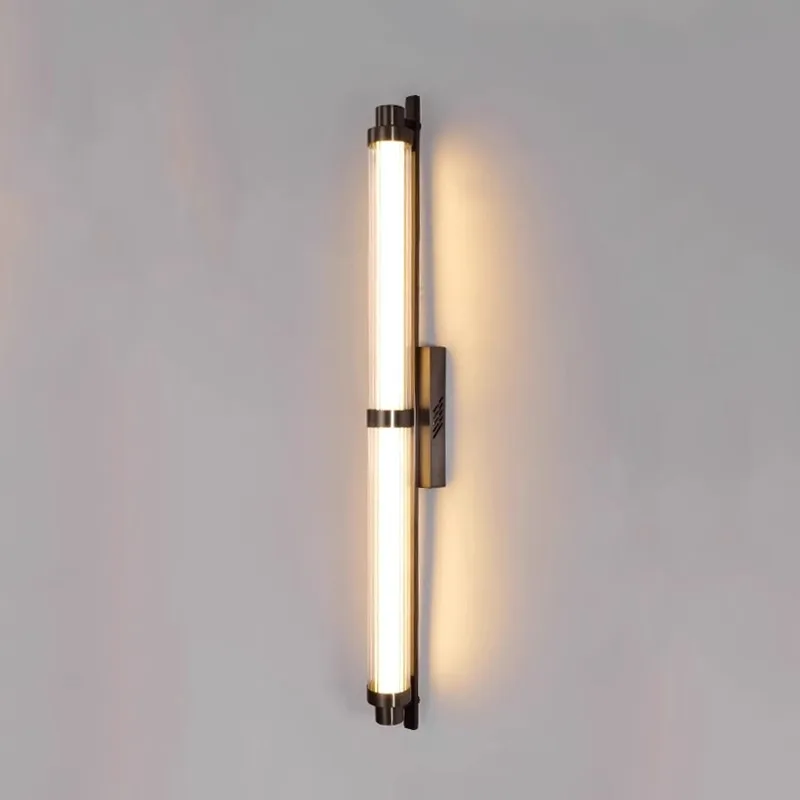 

Wall lamp modern designer living room background new Chinese villa hotel restaurant corridor model room wall lamp