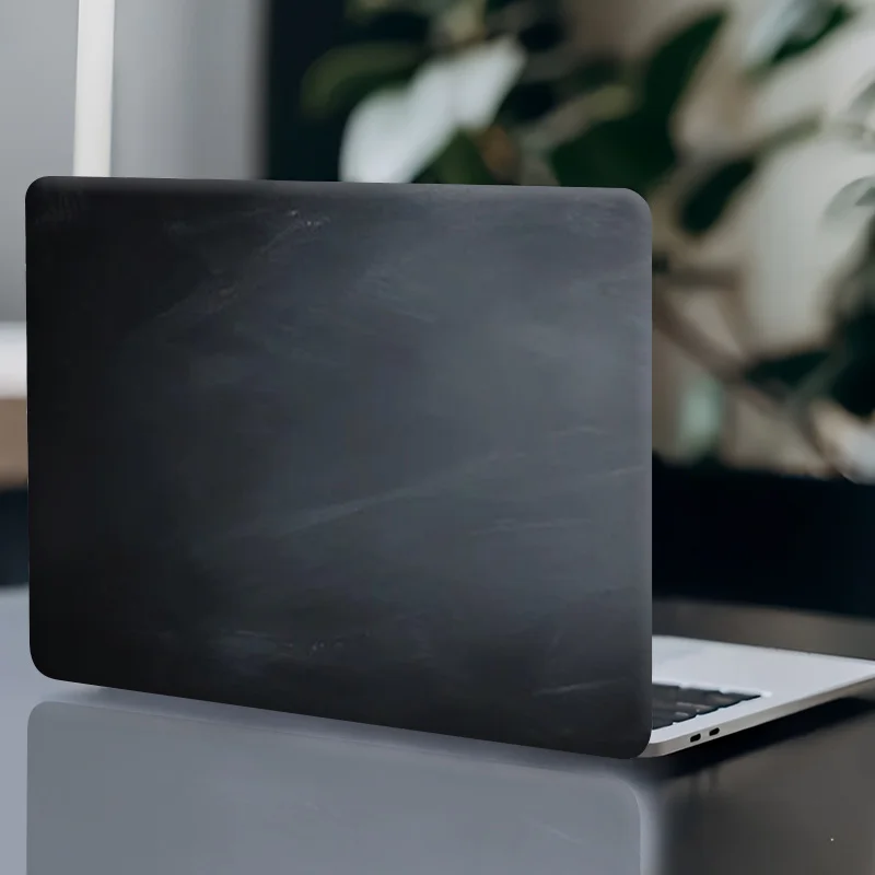 Pack of 2 Matte Black Laptop Stickers, Scratch Resistant Self-Adhesive Protective Decals - Easy to Stick and Tear, Universal