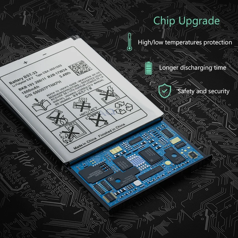 BST-33 Mobile Phone Batteries For Sony Ericsson W205 W300 W300i W302 W395 W595 W595a W610 W610i W660 W705 W705u Portable Battery