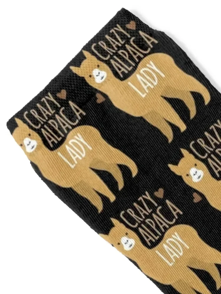 Crazy Alpaca Lady Socks sports stockings winter gifts Socks Male Women's