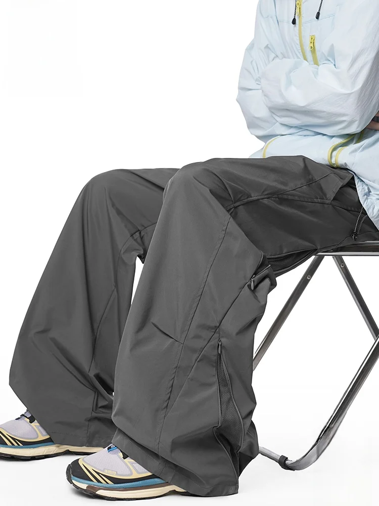 

Леггинсы PaulFrank Summer Lightweight Loose Leggings, спортивные повседневные брюки для мужчин, прямые брюки из ледяного шелка, быстросохнущие