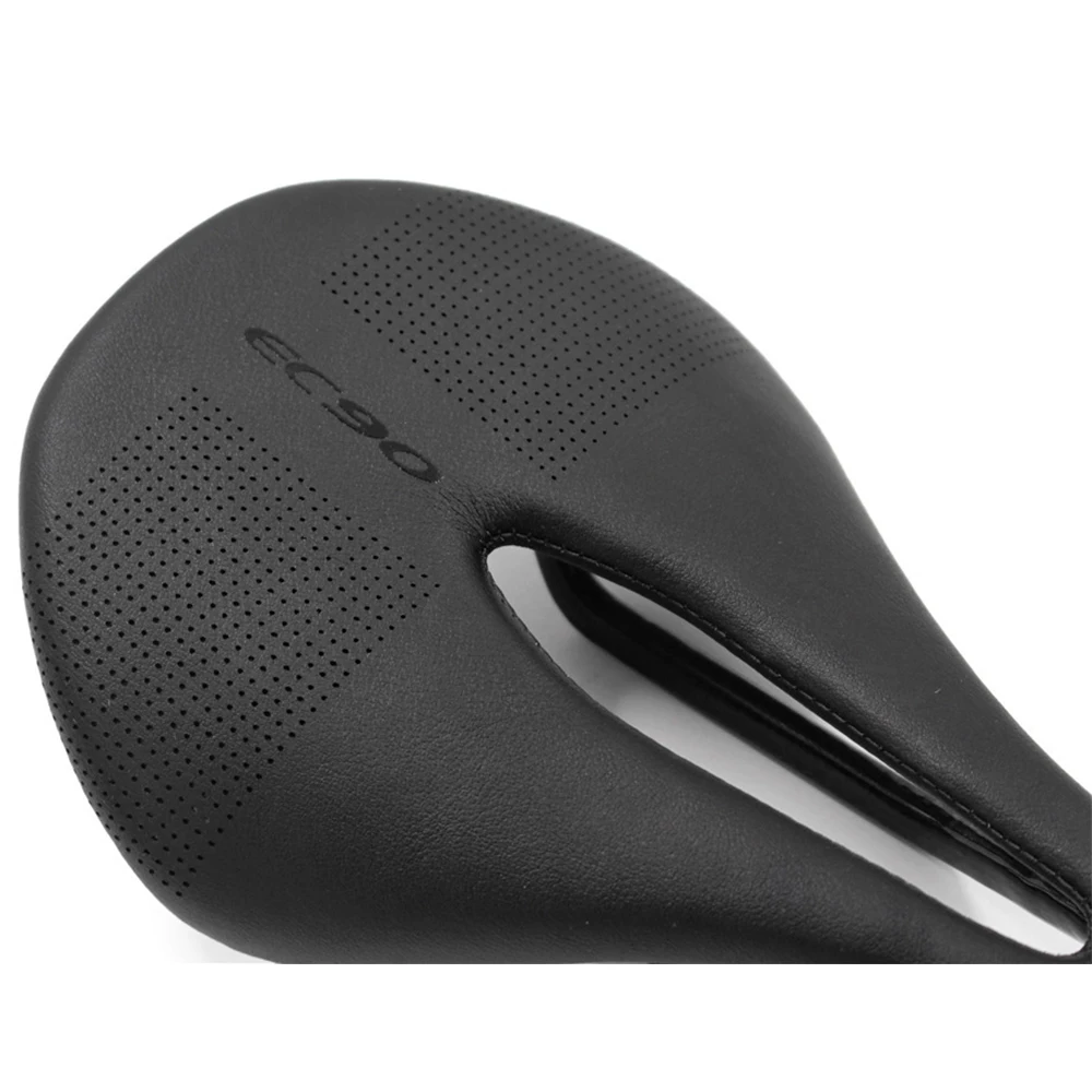 EC90 Carbon Saddle MTB/Road Bike saddle Super Light Leather Carbon Cushions 7x9mm Racing Bicycle Bicycle installation 240*143MM