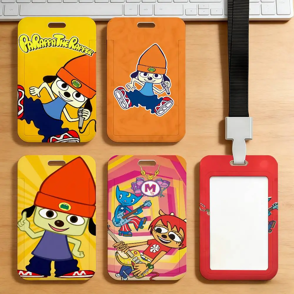Classic Game P-Parappa T-The R-Rapper Card Holder Student Campus Meal Cards Public Transport Subway Cardcase