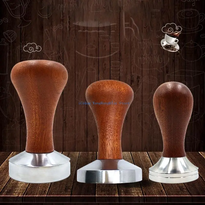

MOLF Espresso Coffee Tamper Coffee Powder Hammer Hand Tamper Tool Reusable Flat Base Coffee Bean Press for Durable