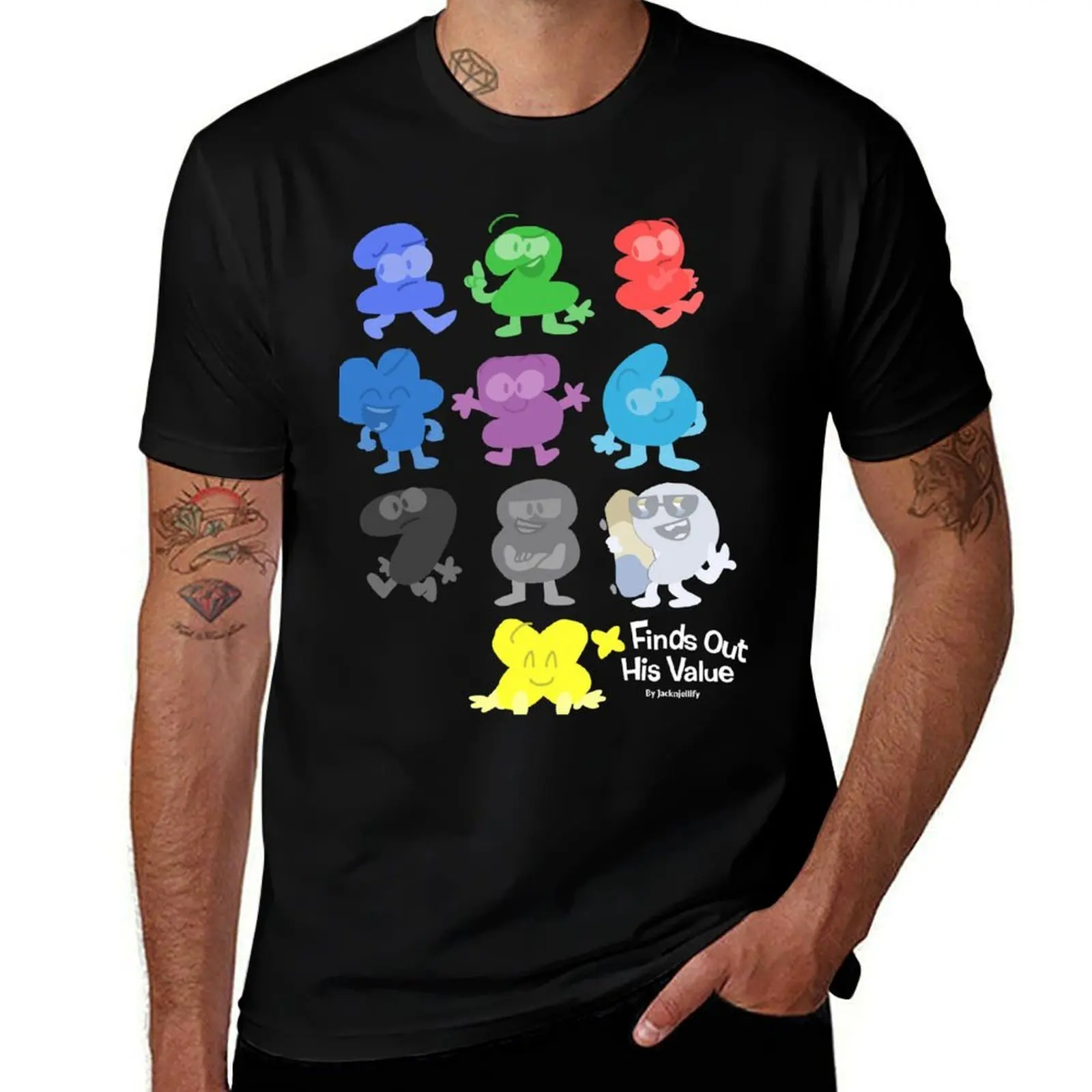 BFDI X Finds Out His Value Cast T-Shirt Sport Basic Moisture Wicking Tee T-Shirt