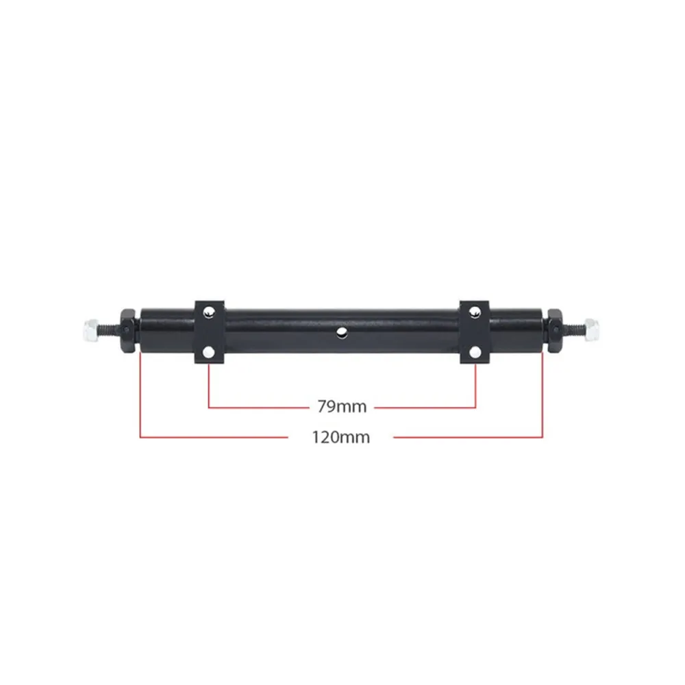 RC Metal Unpowered Rear Axle 120mm 140mm 167mm for 1/14 Tamiya Trailer 1/10 Car DIY Upgrade Parts