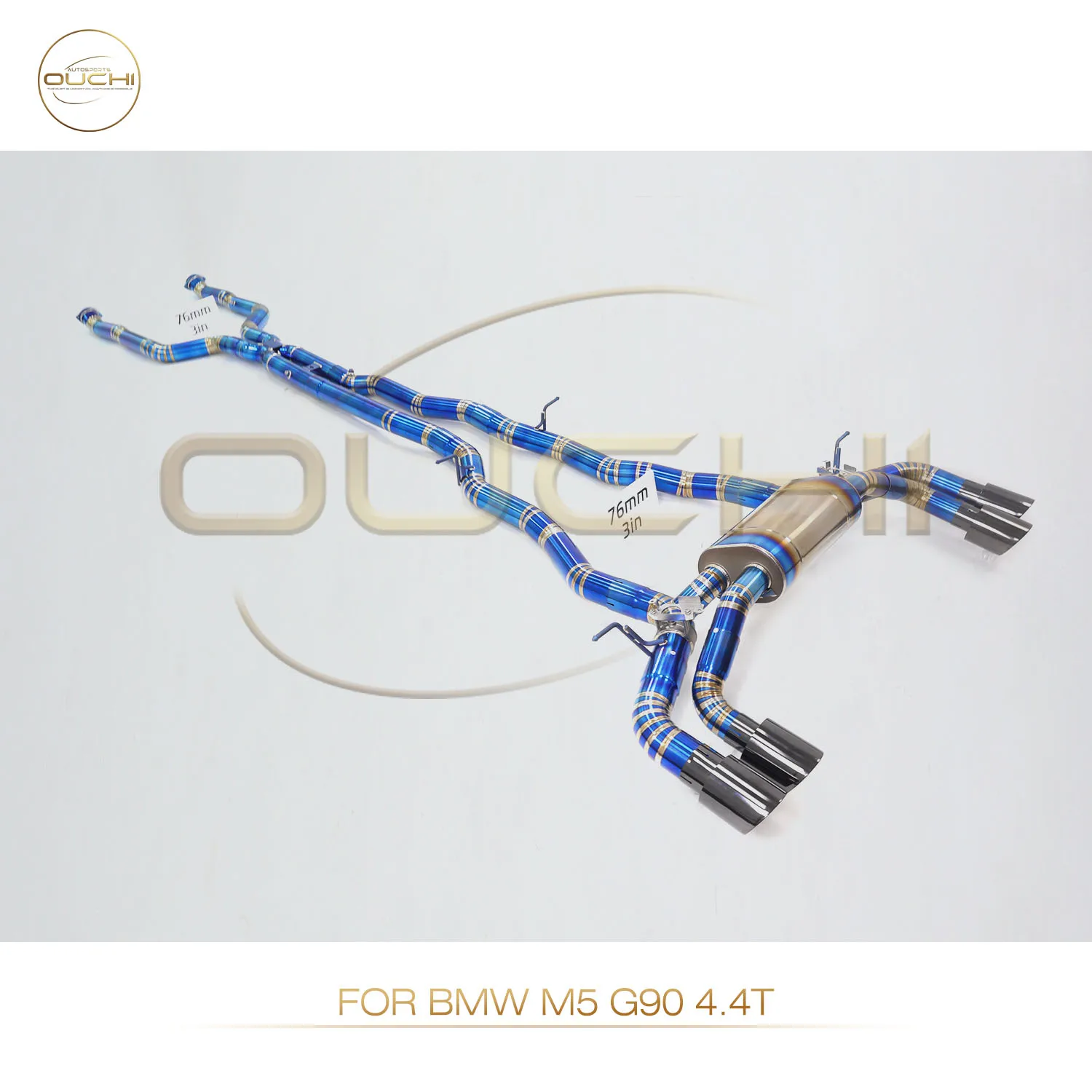 

For BMW M5 G90 4.4T Titanium Catback Exhaust OEM Valve Control Race Sound Track Performance