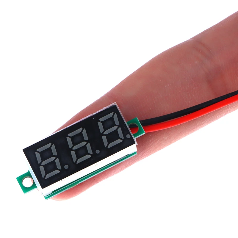 DC 5-30V Voltage Meter Ultra Small 0.28 Inch LED Digital Voltmeter Auto Car Mobile Power Voltage Tester Detector With Two Wires