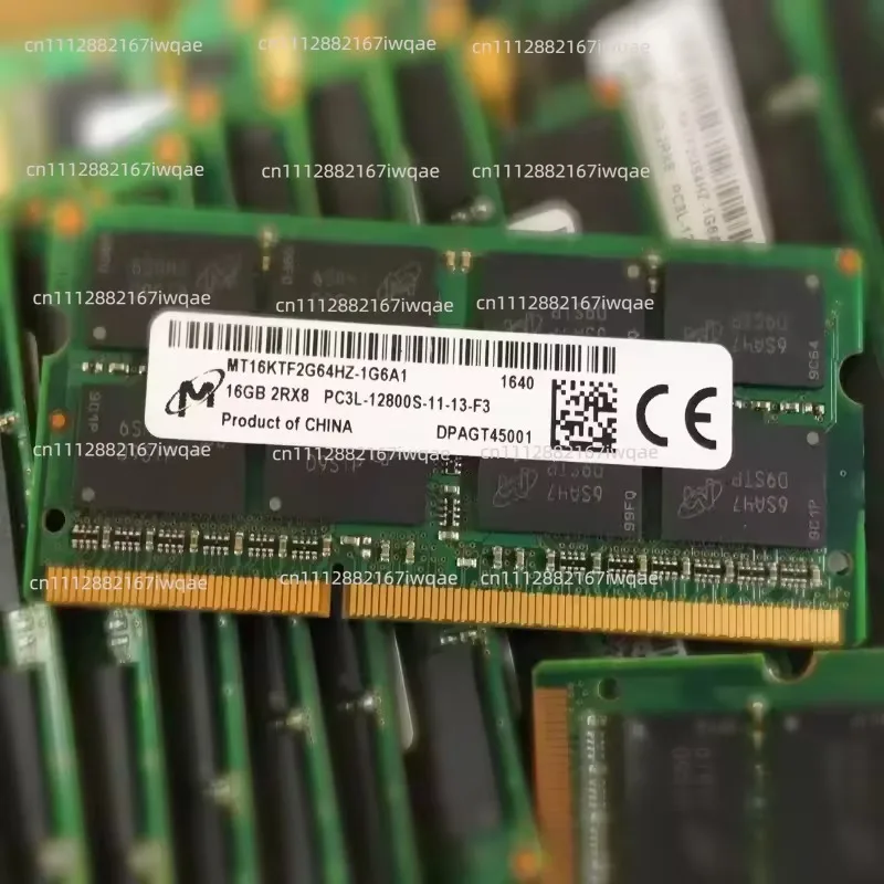 A+Micron RAMS DDR3 16GB 1600MHz Laptop Memory DDR3 16GB 2RX8 PC3L-12800S-11-13 SODIMM 1.35V