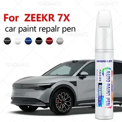 For ZEEKR 7X 2024-2025 CX1E Paint Repair Pen Touch Up Scratch Remover DIY Auto Accessories Black White Blue Green Orange Brown
